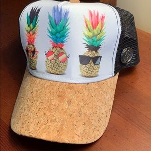 Hippie Runner Pineapple Trucker Cap